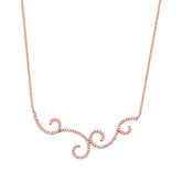 0.29ct 14k Rose Gold Diamond Necklace